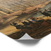 Seehafen bei Sunset, 1639 Poster (Ecke)