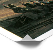 Seehafen bei Sunset, 1639 Poster (Ecke)
