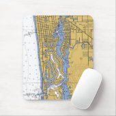 Seehafen-Diagramm Mousepad Neapels, Florida (Mit Mouse)