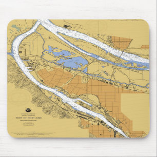 Seehafen-Diagramm Mousepad Portlands Oregon