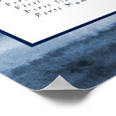 Seehafen Fog Wedding | 9 Tabelle | Sitzdiagramm Poster (Ecke)