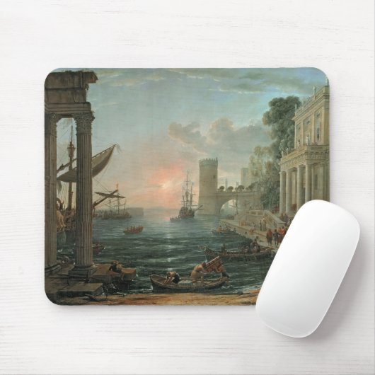 Seehafen mit der Einschiffung Mousepad (Mit Mouse)