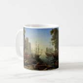 Seehafen mit der Einschiffung von Saint Ursula Kaffeetasse (Vorderseite Links)