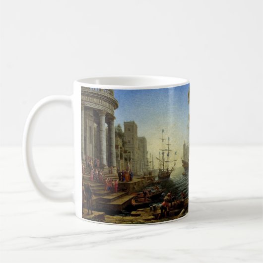 Seehafen mit der Einschiffung von Saint Ursula Kaffeetasse (Links)