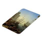 Seehafen mit der Einschiffung von Saint Ursula Magnet (Linke Seite)