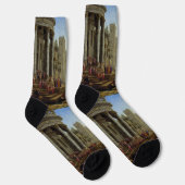 Seehafen mit der Einschiffung von Saint Ursula Socken (Rechts)