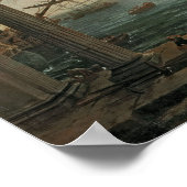 Seehafen mit Einschiffung Poster (Ecke)