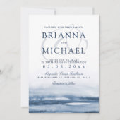 Seehafen Morning Wedding Einladung (Vorderseite)