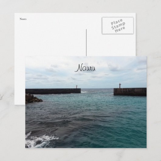 Seehafen Postkarte (Vorne/Hinten)