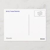 Seehafen, Postkarte von Kalifornien (Rückseite)