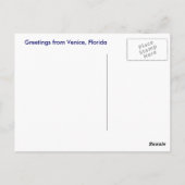 Seehafenkarte Venedig, Florida Postkarte (Rückseite)