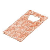 Seehand gezeichnetes Muster Geldbeutel Flaschenöffner (Vorderseite Schrägansicht)