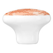 Seehand gezeichnetes Muster Keramikknauf (Seitenansicht)