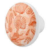 Seehand gezeichnetes Muster Keramikknauf (Rechts)