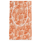 Seehand gezeichnetes Muster Kleine Geschenktüte (Vorderseite)