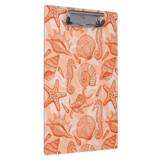 Seehand gezeichnetes Muster Klemmbrett (Rechts)