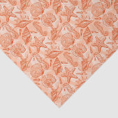 Seehand gezeichnetes Muster Seidenpapier (Ausschnitt)