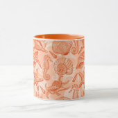 Seehand gezeichnetes Muster Tasse (Zentrum)