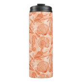 Seehand gezeichnetes Muster Thermosbecher (Vorderseite)