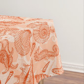 Seehand gezeichnetes Muster Tischdecke (Beispiel)