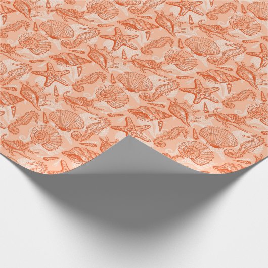 Seehandgezeichnet Geschenkpapier (Ecke)