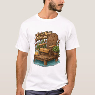 Seehär, völlig egal, Holzsteg und Stuhl T-Shirt