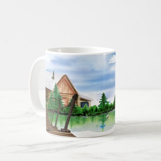 Seehaus Gemütliche Tasse (Vorderseite Links)
