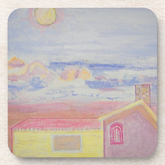 Seehaus Getränkeuntersetzer (Vorderseite)