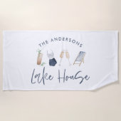 Seehaus Strandtuch (Vorderseite)