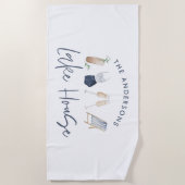 Seehaus Strandtuch (Vorderseite)