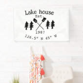 Seehaus wird gemietet. Datum Jahr benutzerdefinier Banner (Insitu)