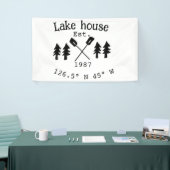 Seehaus wird gemietet. Datum Jahr benutzerdefinier Banner (Messeveranstaltung)