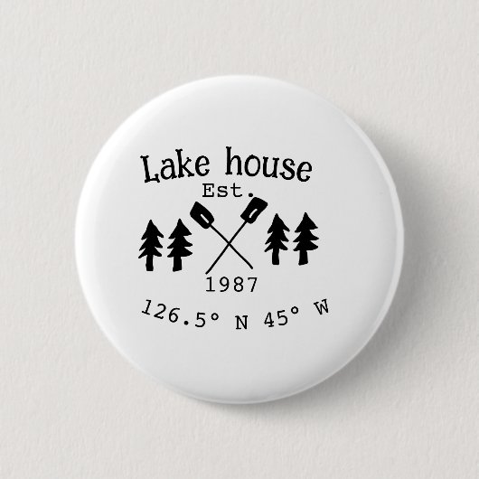 Seehaus wird gemietet. Datum Jahr benutzerdefinier Button (Vorderseite)