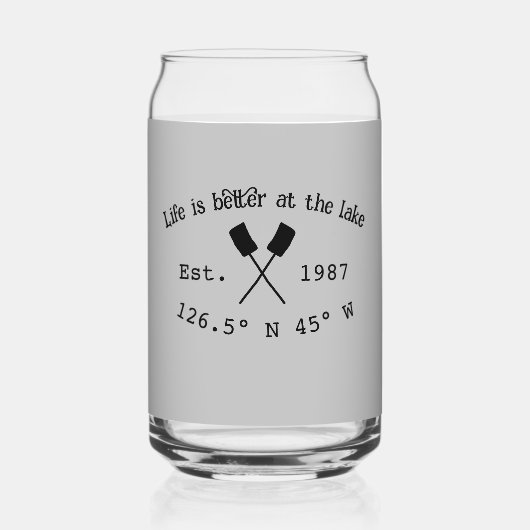 Seehaus wird gemietet. Datum Jahr benutzerdefinier Dosenglas (Vorderseite)