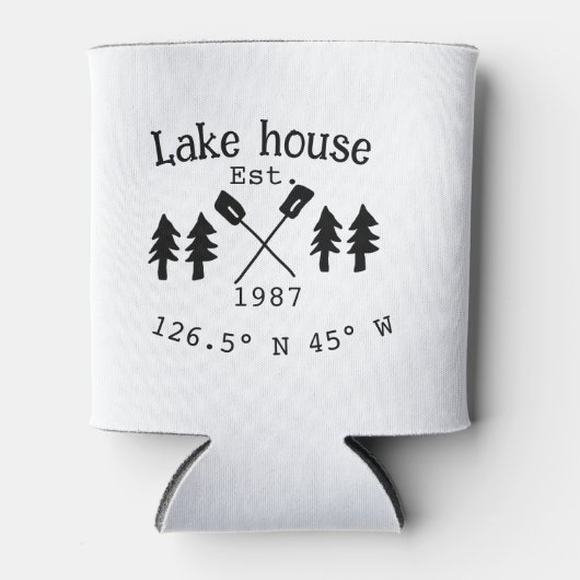 Seehaus wird gemietet. Datum Jahr benutzerdefinier Dosenkühler (Vorderseite)