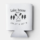 Seehaus wird gemietet. Datum Jahr benutzerdefinier Dosenkühler (Rückseite)