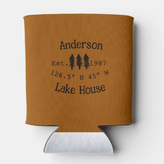 Seehaus wird gemietet. Datum Jahr benutzerdefinier Dosenkühler (Rückseite)