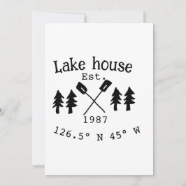 Seehaus wird gemietet. Datum Jahr benutzerdefinier Einladung