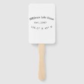 Seehaus wird gemietet. Datum Jahr benutzerdefinier Fächer (Rückseite)