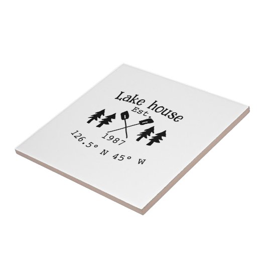 Seehaus wird gemietet. Datum Jahr benutzerdefinier Fliese (Seite)