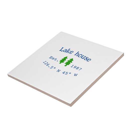 Seehaus wird gemietet. Datum Jahr benutzerdefinier Fliese (Seite)