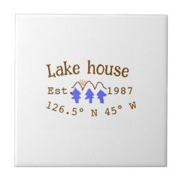 Seehaus wird gemietet. Datum Jahr benutzerdefinier Fliese