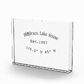 Seehaus wird gemietet. Datum Jahr benutzerdefinier Fotoblock (Rechts)