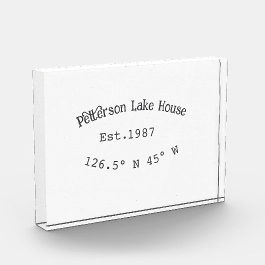 Seehaus wird gemietet. Datum Jahr benutzerdefinier Fotoblock (Links)