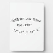 Seehaus wird gemietet. Datum Jahr benutzerdefinier Fotoplatte (Vorderseite)