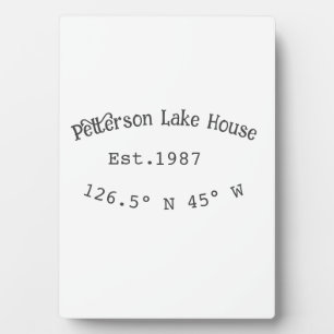 Seehaus wird gemietet. Datum Jahr benutzerdefinier Fotoplatte