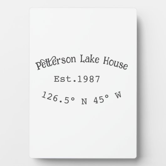 Seehaus wird gemietet. Datum Jahr benutzerdefinier Fotoplatte (Vorderseite)