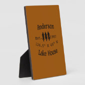 Seehaus wird gemietet. Datum Jahr benutzerdefinier Fotoplatte (Seite)