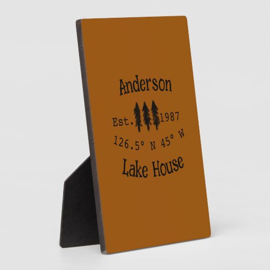 Seehaus wird gemietet. Datum Jahr benutzerdefinier Fotoplatte (Seite)