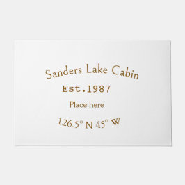 Seehaus wird gemietet. Datum Jahr benutzerdefinier Fußmatte